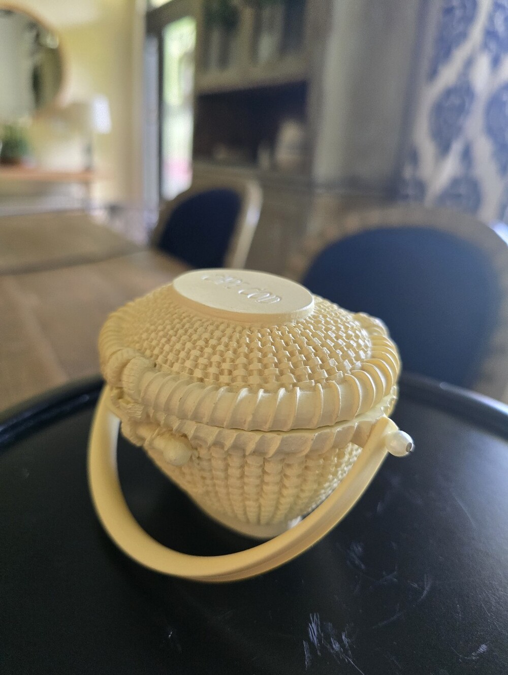 Cape Cod Nantucket Basket Mini Souvenir Trinket Box - Picture 5 of 8